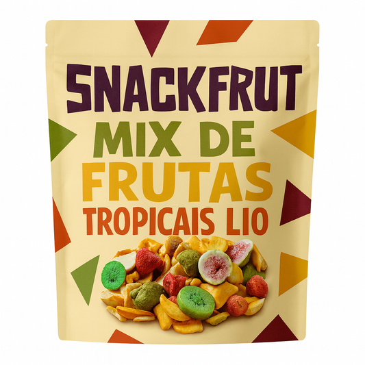 Mix de Frutas Tropicais Chips Liofilizado